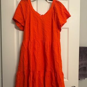 Sonoma Bright Orange Mini Dress